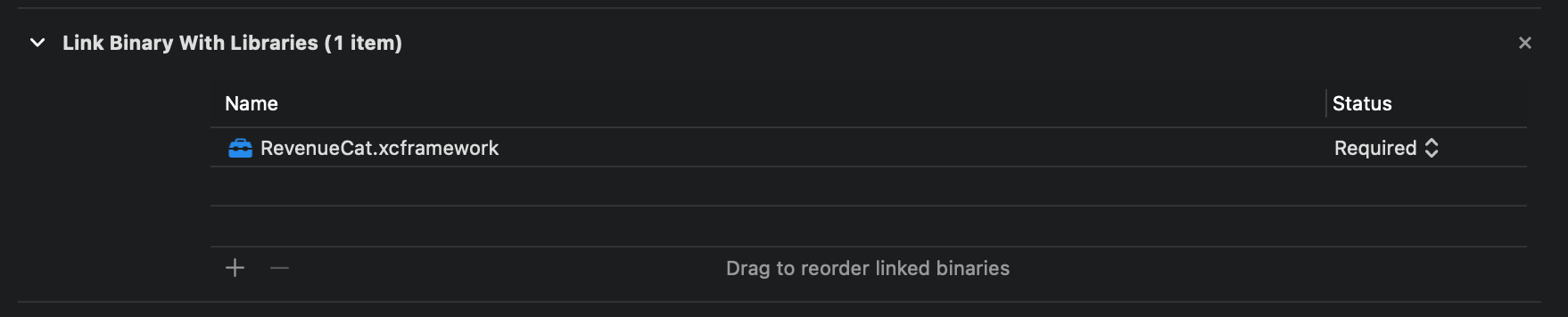 link binary with libraries after